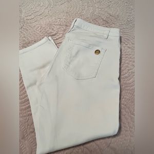 Michael Kors White crop jeans